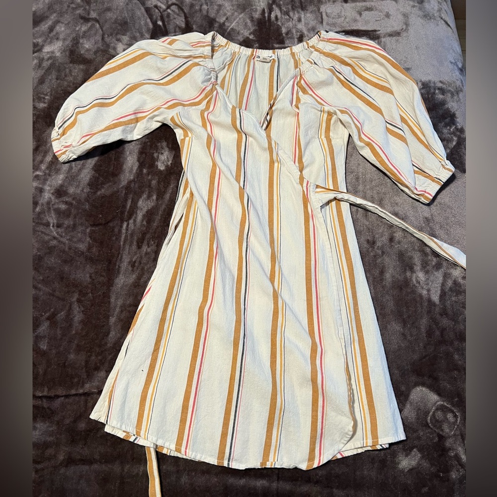 Billabong Long Sleeve Mini Wrap Dress Size Small